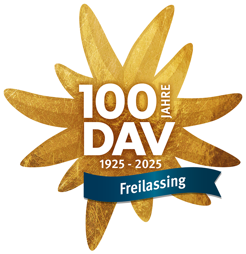 Jubiläumslogo 100 Jahre DAV Freilassing